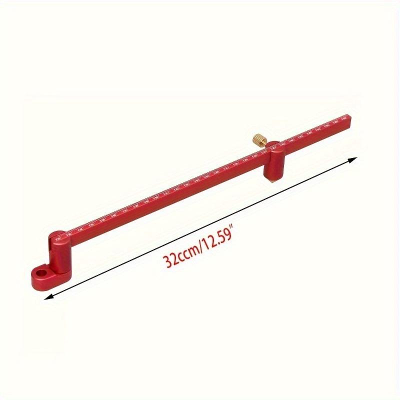 1pc 36.5mm-300mm Woodworking Scribing Gauge Center Finder Ruler Lengthening Aluminum Alloy Scribing Circle Ruler Woodworking