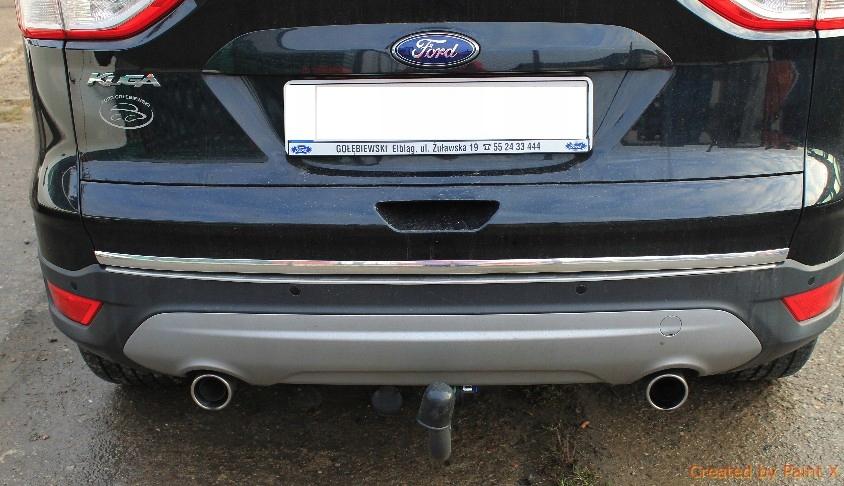 Ford Kuga Ii - Striscia Cromata Cromata Sul Portellone Posteriore Decorativa