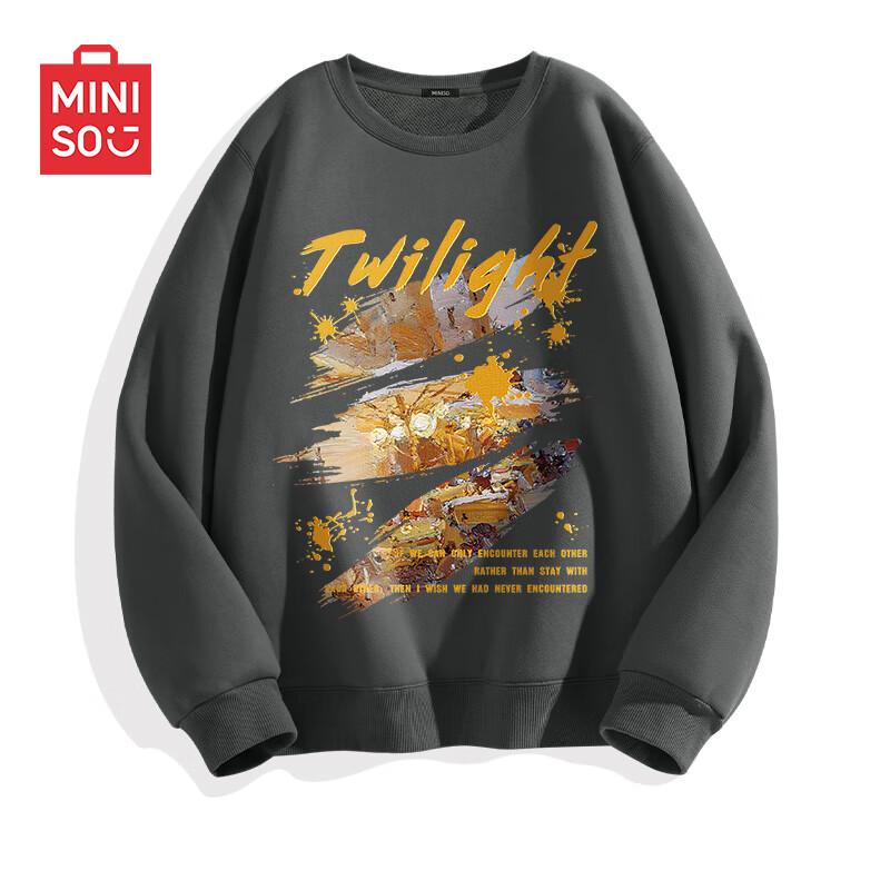 MINISO Men's Premium Heavyweight Loose-Fit Sweatshirt