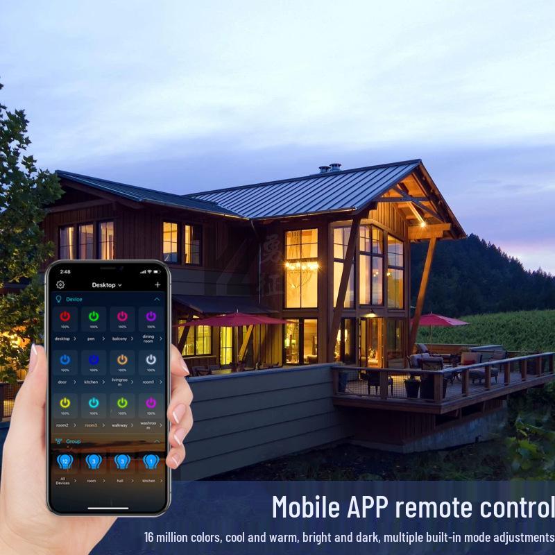 Xiaomi Smart LED Bulb: Colorful E27 with WiFi, Bluetooth, and AI Voice Control for Ambient Lighting