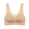 Summer ultra-thin seamless ice silk underwear women's rimless bra vest bra