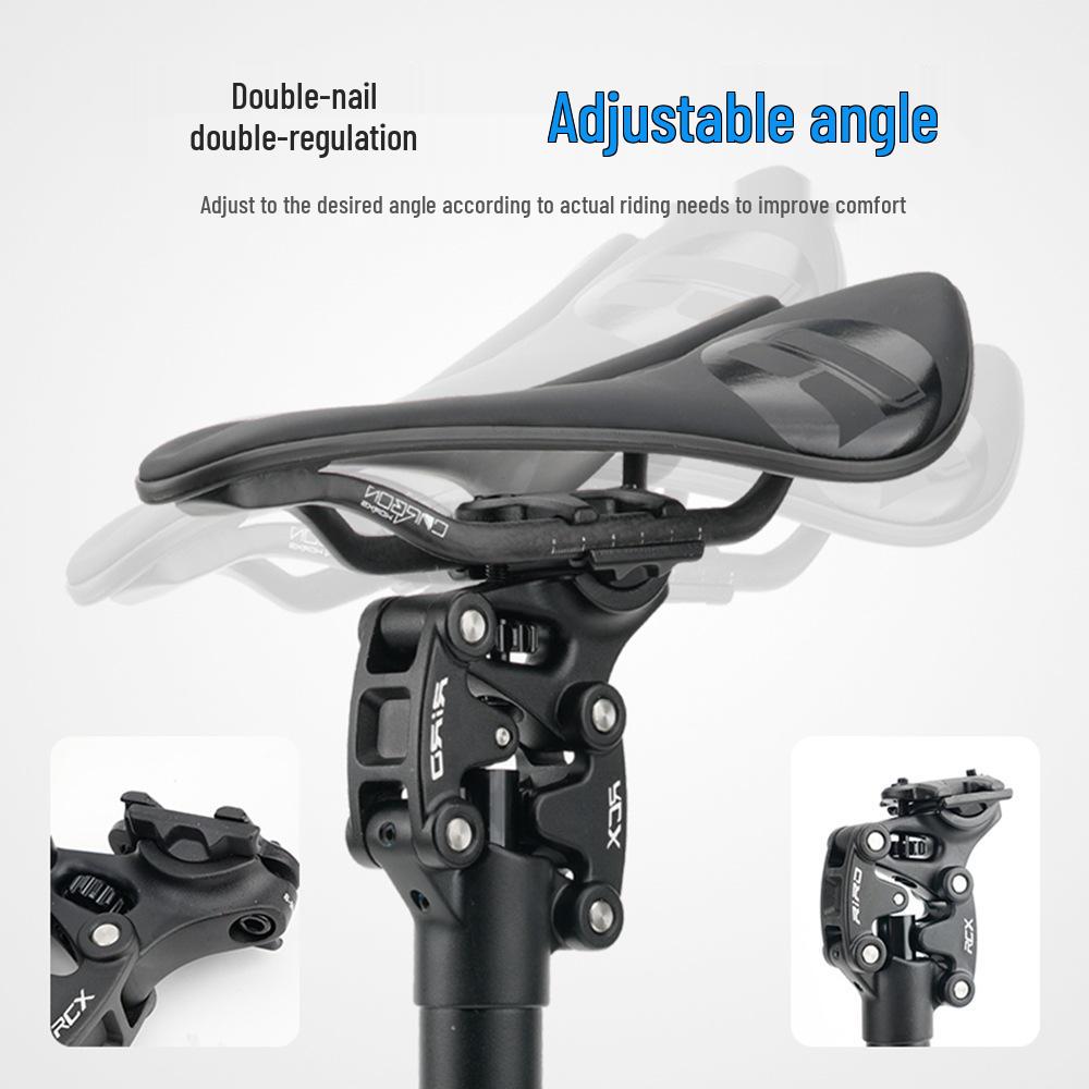 Reggisella Ammortizzato RIRO per Mountain Bike - Assorbimento degli Urti Off-road con Sistema a Quattro Bielle (27.2/30.9/31.6MM)