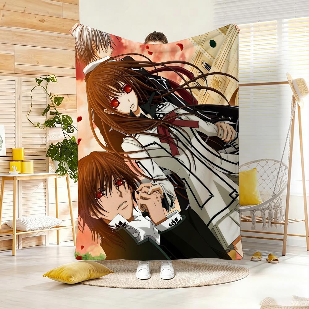 Animation V-VampireS KnightS Throw Soft Warm Throw Blanket for Bedroom Living Room Bed Travel Camping Picnic Gift