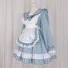 Maid Gothic Sailor Cosplay Ruffled Lolita Long Sleeve Costume Neat and Perfect for Cafes and Amusement Parks Size [ShouKi Manufacturing] Outfit,