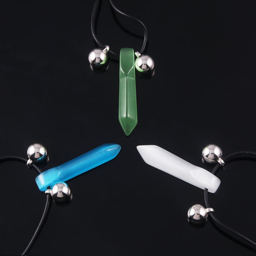 Anime Ninja Necklace Cosplay Props Tsunade Gemstone Natural Jade Pendant Talisman Necklace For Women Men Jewelry Charm Gifts