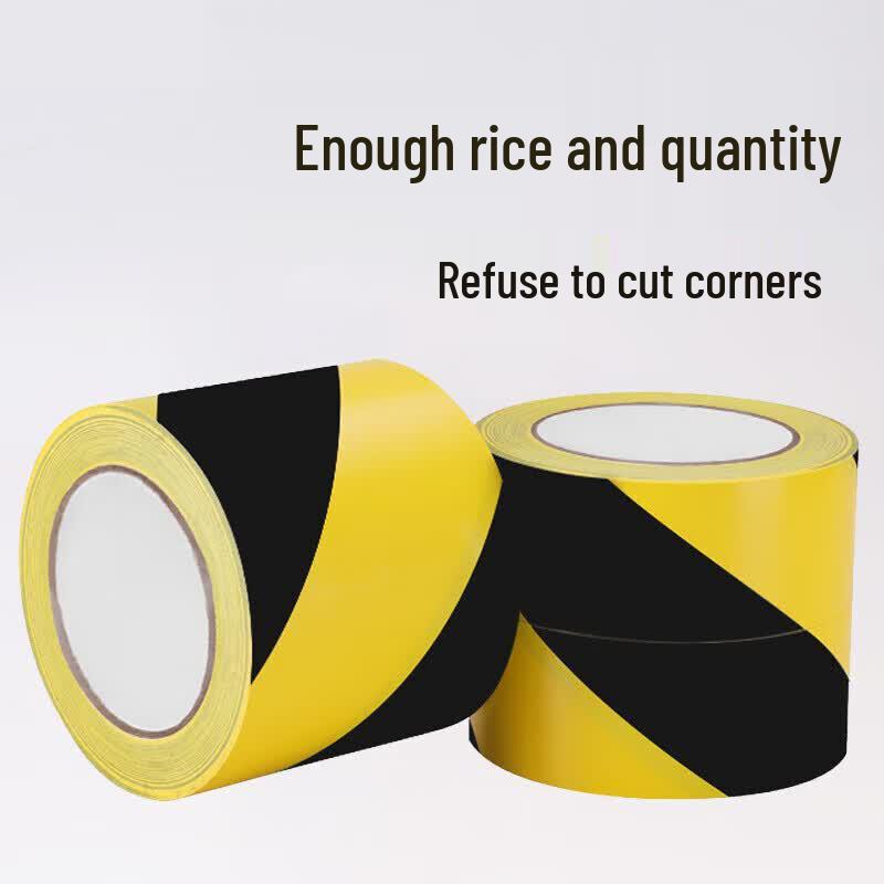 PVC Black Yellow Warning Floor Tape