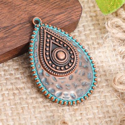 5Pcs Retro Vintage Ethnic Bohemia Teardrop Pendants For Women Earrings Necklaces Charms For Diy Making Jewelry Accessories