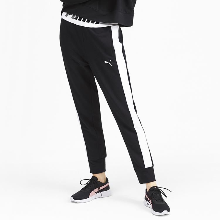 Puma Casual Sports Drawstring Cuffed Pants Women bottoms Black 581053-01