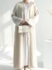 Elegant Embroidered Cardigan Robe Abaya Dress for Women - Dubai Turkey Middle East