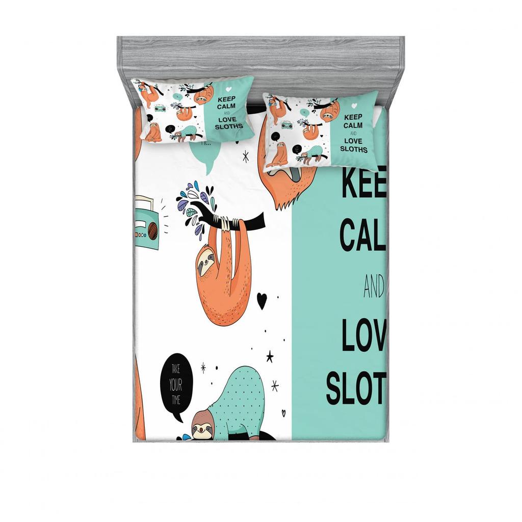 Cupcakes Pastry Pattern Sheet Three-Piece Digital Printing Bedding Set Adult Children