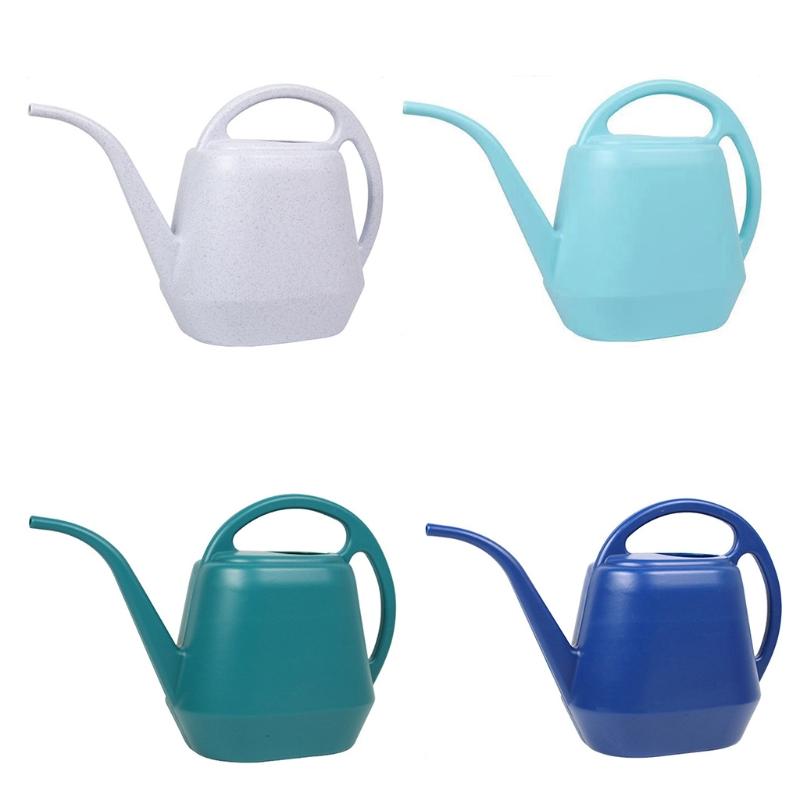 Regadera 4L Regadera de Plástico con Asa Cómoda Regadera Pequeña para Jardín Boquilla Larga para Interior Exterior