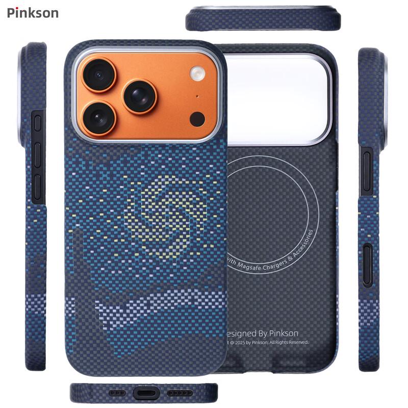 Pinkson Aramid Fiber Phone Case for Apple iPhone 17 Series & Air