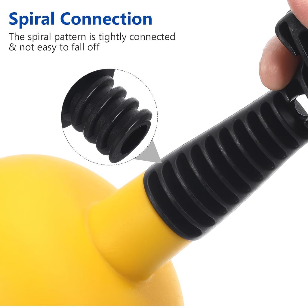 Heavy-Duty Manual Plunger with Thickened Suction Cup,Quick Drainage, Hand-Powered Unclog Tool for Sink & Toilet, Compact Design