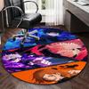 1pc Anime Character Round Carpet Office Chair Mat