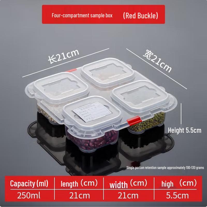 

Multi-Compartment Food Sample Storage Box 250ml