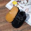 Autumn/Winter Non-Slip Lace-Up Baby Boots with Rubber Sole