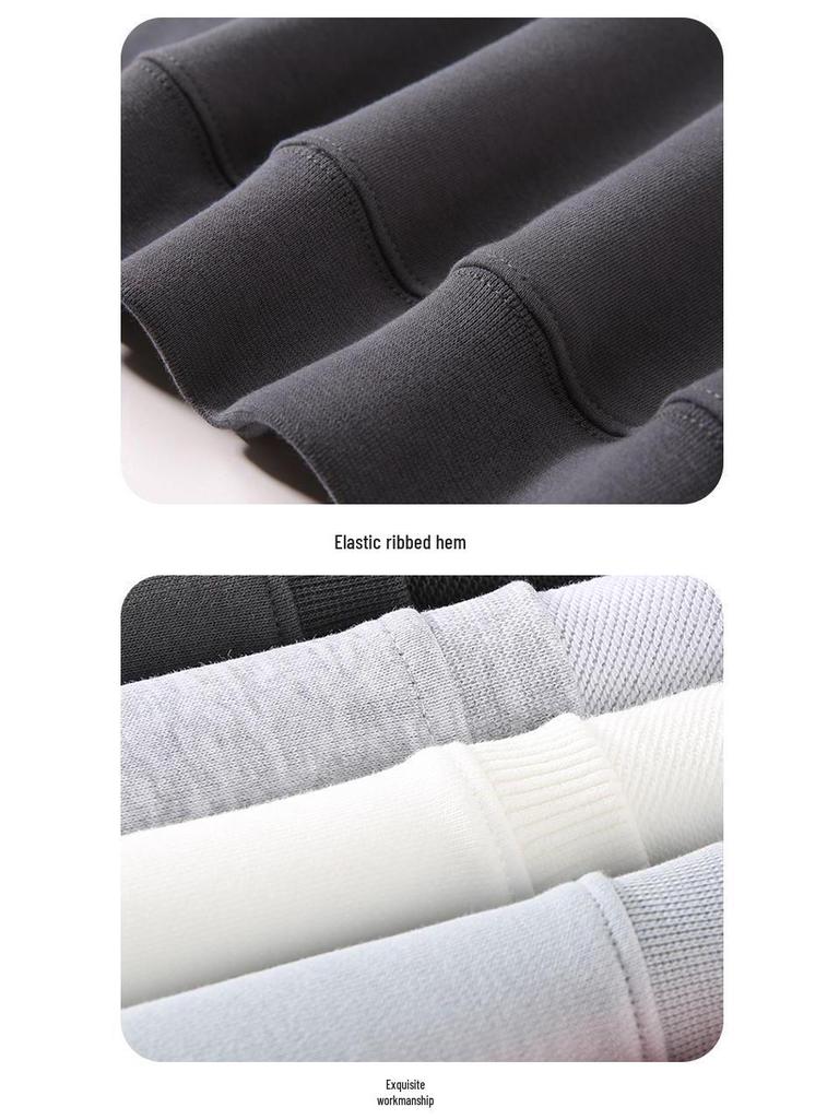 Tennis Print Warm Terry Cloth Loose Round Neck Hoodie for Autumn/Winter