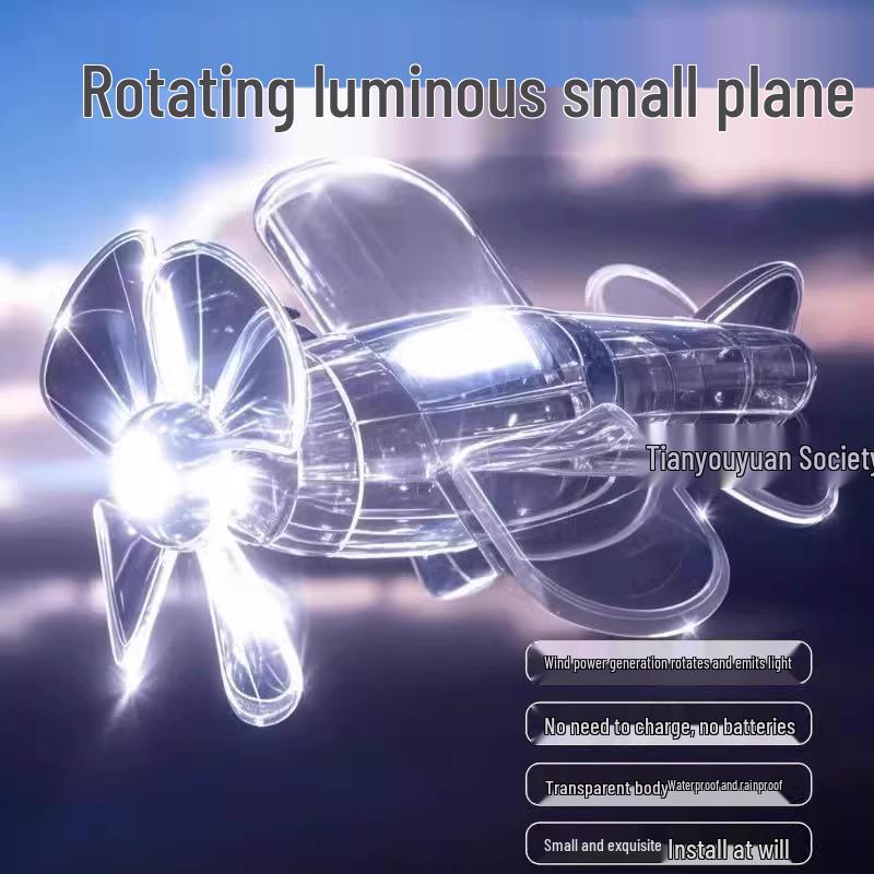 LED Windbetriebenes Buntes Flugzeug Auto- & Motorrad-Dekolicht