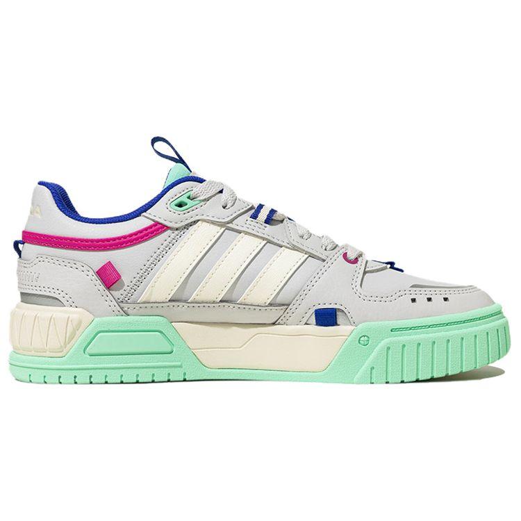Adidas Neo D-Pad Trendy Casual Slip-Resistant Durable Low-Top Skate Shoes Men Sneakers Gray Beige Red IG2806