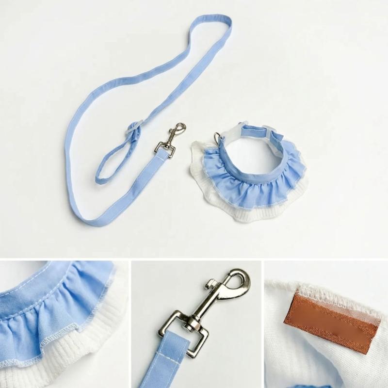 Breathable Dog Harness for Small Dogs No Pull Design Easy Walk Collar Adjustable Fit Leashes