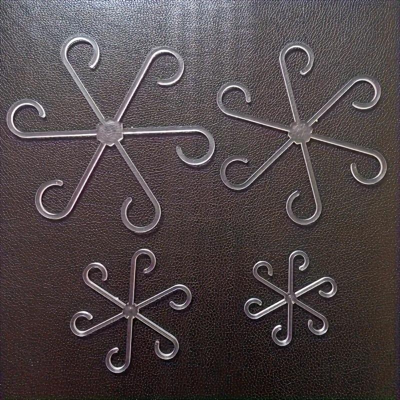 A set of four multi-functional plant support frames for plant growth, suitable for both indoor and outdoor use