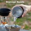 Einfach zu installieren Tragbar Outdoor Camping Schüssel Ausgießer PP Vielseitig Hand-Tropfkaffee-Führungstülle Verlängerter Mund Campingwerkzeug