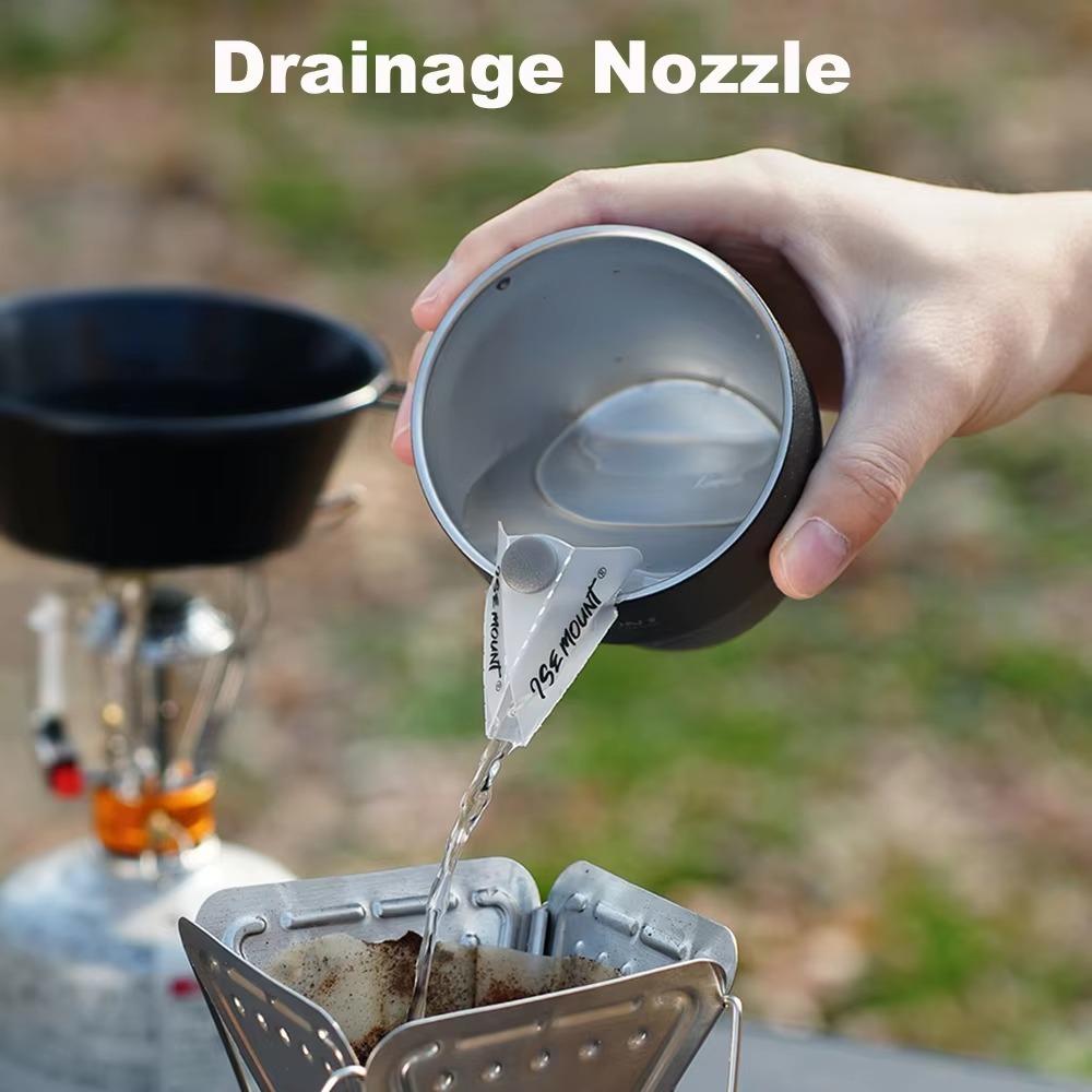 Einfach zu installieren Tragbar Outdoor Camping Schüssel Ausgießer PP Vielseitig Hand-Tropfkaffee-Führungstülle Verlängerter Mund Campingwerkzeug