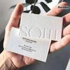 Cărți de vizită gofrate 200 buc - Hârtie groasă de bumbac 500 gsm, Text/Logo personalizat pentru clienți corporate