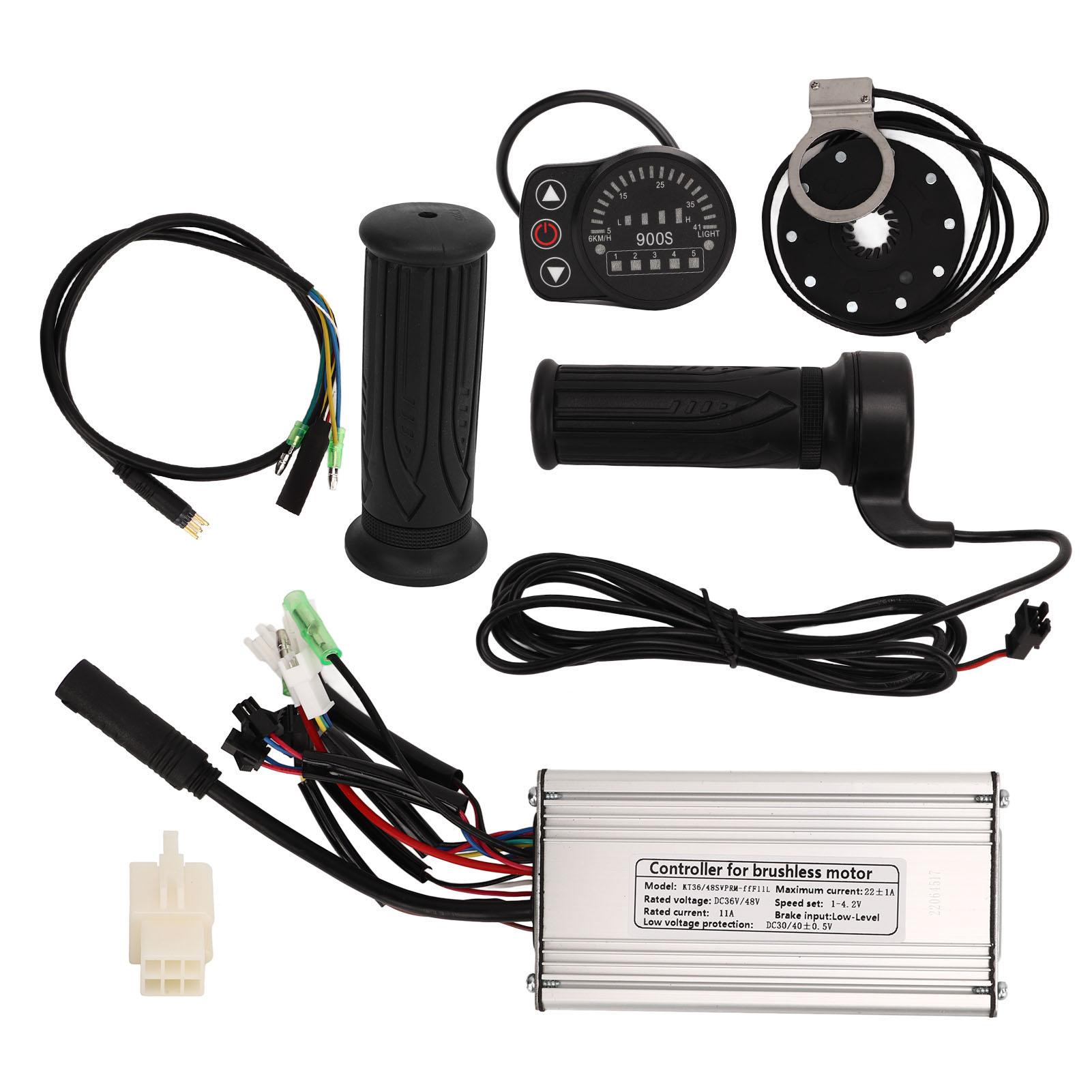 Контроллер синусоидального типа для электровелосипеда 22A, дисплей LED900S, ручка газа, комплект ручек для мотора 500 Вт