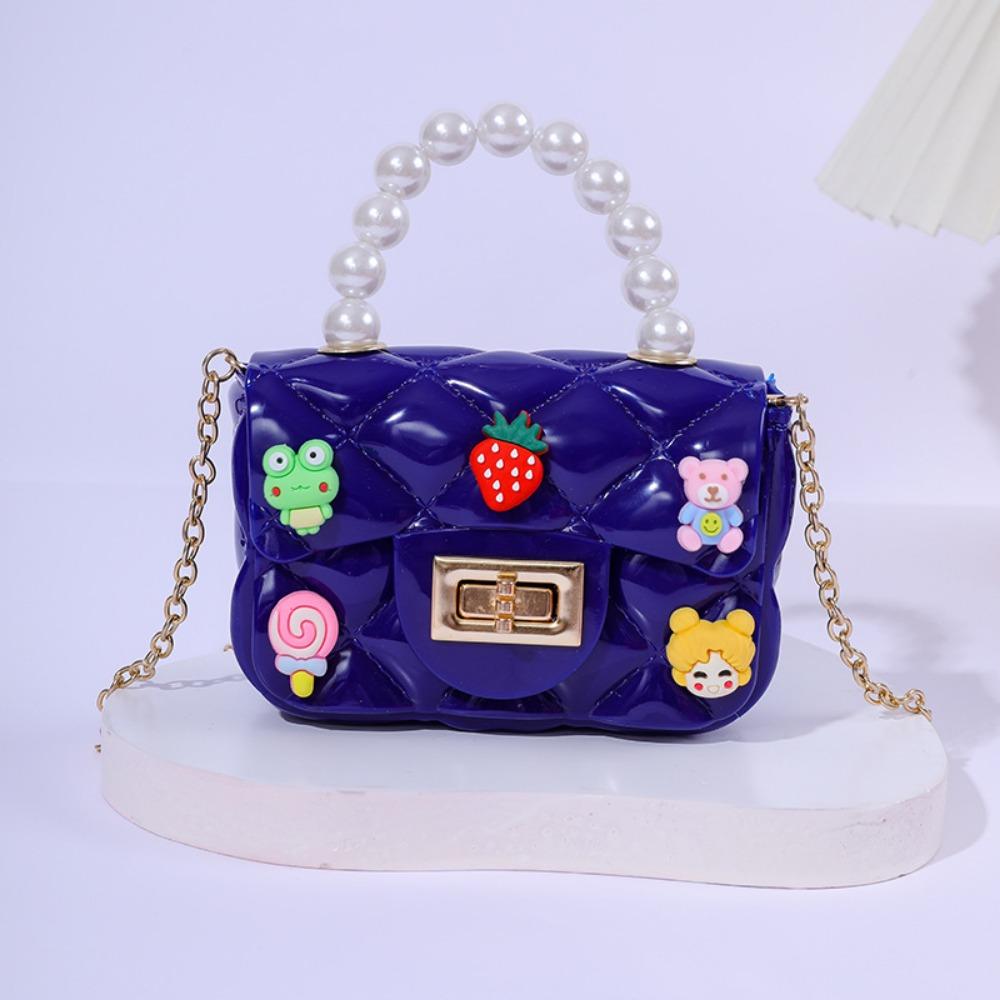 Ručne vyrobená záplata DIY mini taška reťazka crossbody taška princezná taška detská peňaženka na drobné gélová taška