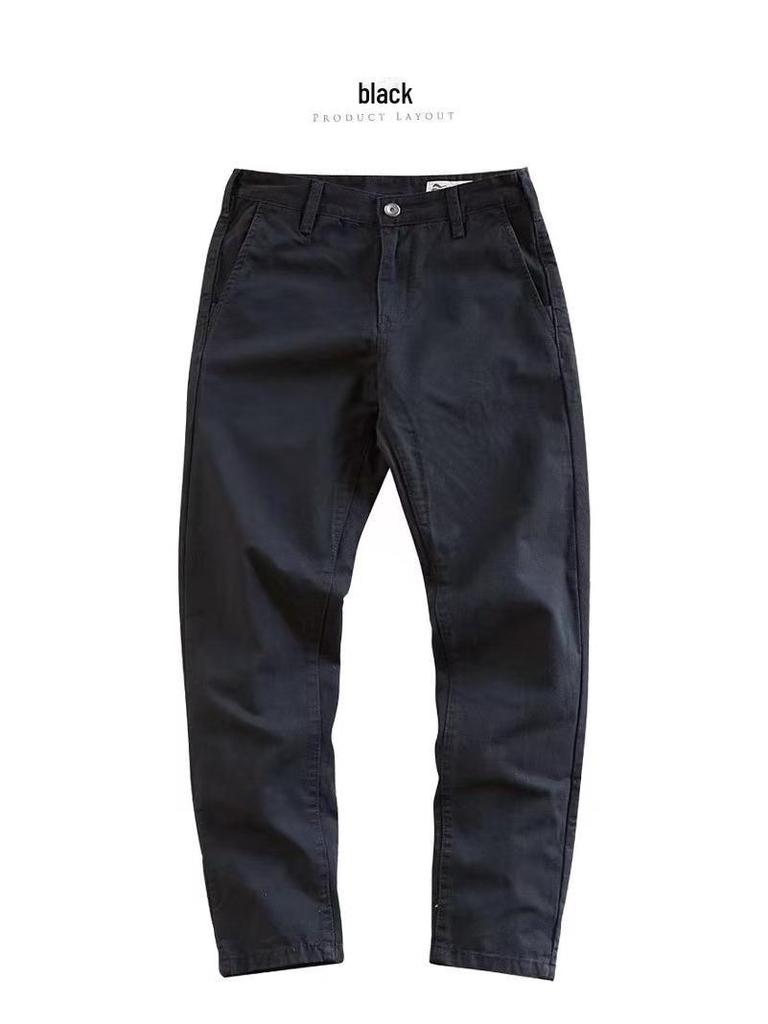 Men's Cotton Straight Casual Overalls - 2024 American Retro High Street Fashion