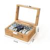 New 3/6/10/12 Girds  Bamboo Watches Storage Clock Box Watch Holder Organizer Watch Display Box For Handmade Festive Gifts