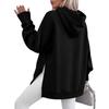 Women's Casual Hooded Top with Side Slits for Everyday Fashion Wear