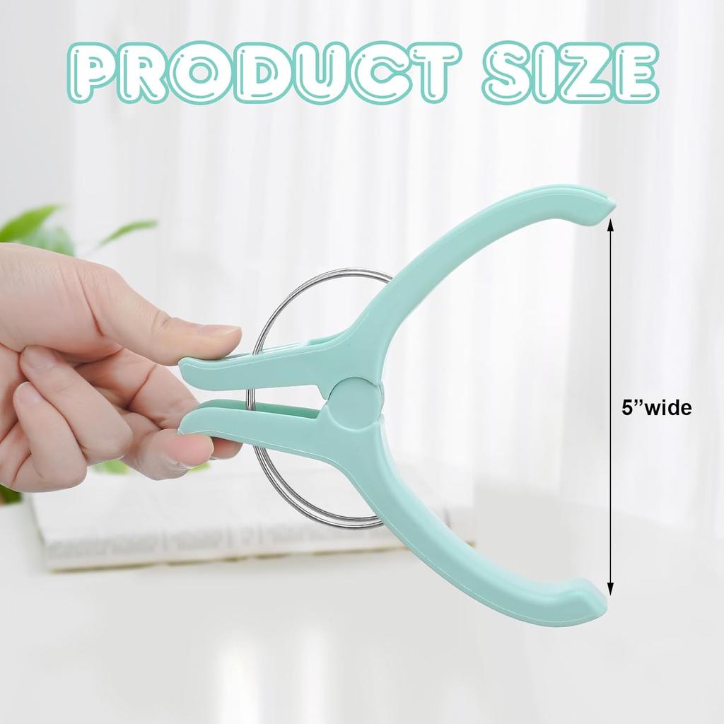 Yousoontic 12 Pcs Sew Jumbo Quilting Clamps Beach Towel Clips Blanket Clothes Pin Plastic Quilt Clamps Extra Large Clips for Sewing Crafting Fabric