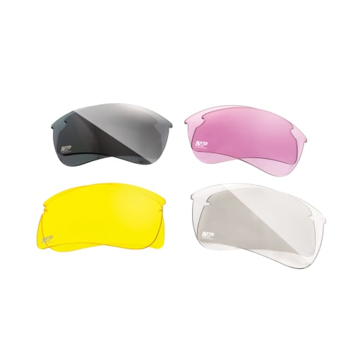 Smith & Wesson M&P Harrier Half-Frame Interchangeable Shooting Glasses with Impact-Resistant and Anti-Fog Lenses for Shooting, Outdoor Use