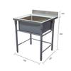 Song's Commercial Stainless Steel Single Basin Sink