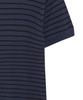 IRONYPORNO WHITELINE 86-Iro358 Color Stripe Button Collar Short Sleeve Knit Deep Navy