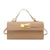 Pu Small Square Bag With Top Flap And Inner Phone Pocket For Daily Casual Use