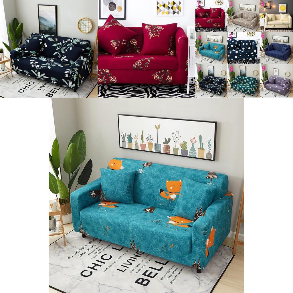 Premium Quality Soft Slipcovers For 1-4 Seats Retro Recliner Sofa Cover With Elastic Fit