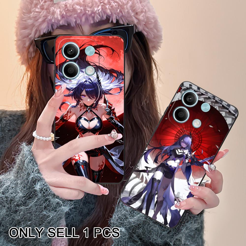 HSR Acheron Matte TPU Mobile Phone Case for Xiaomi Redmi Note 14 13 12 11 S Pro Plus 4G 5G Colorful Printing Cover