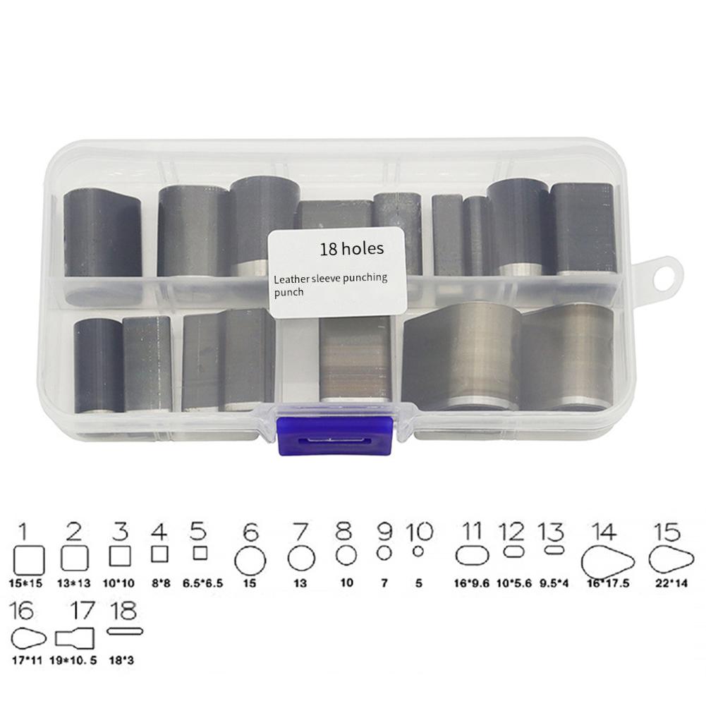 

55 Pcs High-Speed Leather Punch Tool Kit Versatile Hole Cutter Set For Sewing Carving Punching Stamping