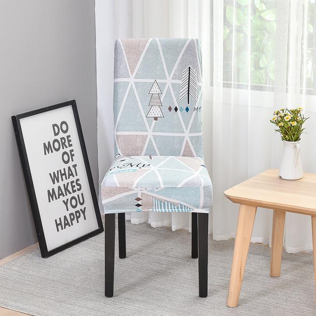 Stretchy Printing Chair Cover For Living Room Machine Washable Backrest Chair Seat Protective Covers Chair Slipcovers Restaurant Banquet Event