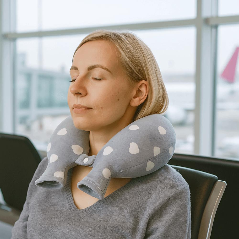 Portable U-shaped Hot Water Bag Thickened Neck Protector Icy Cooling Neck Bag  Office