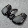 4PCS Chrome Matt With Leather Shift Knob Gear Side Cover DSG Emblem For VW Golf 6 7 R GTI Passat B7 B8 CC R20 Jetta MK6 GLI