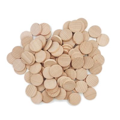 2CM Wood Circles Round Discs Unfinished Slices Wooden Ornaments for DIY Decorations Laser Engraving Wood Burning Staining