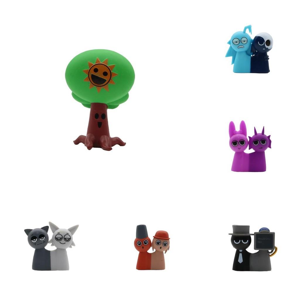 Incredibox 12pcs Sprunki 3 Mutant Conjoined Figures Game Doll Peripheral Model