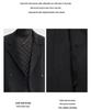 2025 Autumn/Winter Men's Double-Sided Wool Double-Breasted Trench Coat, Mid-Length with Lapel