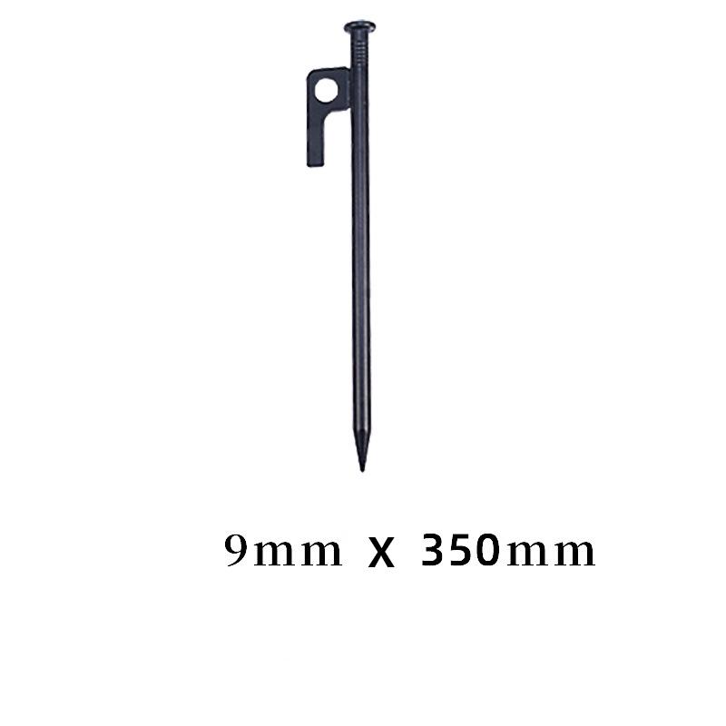 Extra Long Steel Tent Stakes, Heavy-Duty Camping Ground Pegs for Awning/Tent/Beach, Outdoor Camping Accessories Secure Ground Anchors