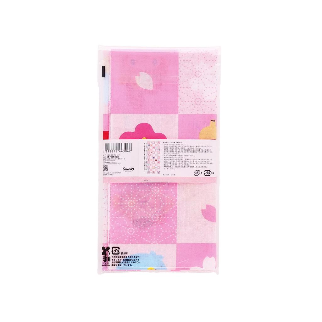 Marushin Tenugui hand Sanrio Characters Sakura Biyori Blossom Nostalgic Revival Made in Japan Bath Towel Souvenir Overseas Foreign Dishcloth