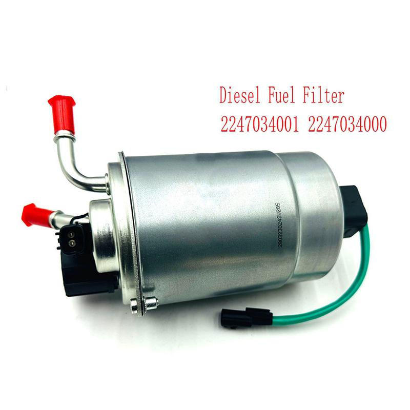 

NEW-2X New Diesel Fuel Filter For 2014 Ssangyong Actyon Rexton W + D20 Stavic 2.0T Korando C TURISMO 2247034001 2247034000
